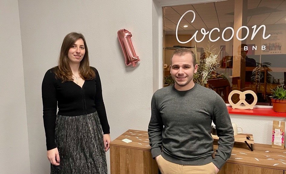 Johanna Macel et Alexandre Di Luca, fondateurs de la conciergerie Enaïa à Strasbourg